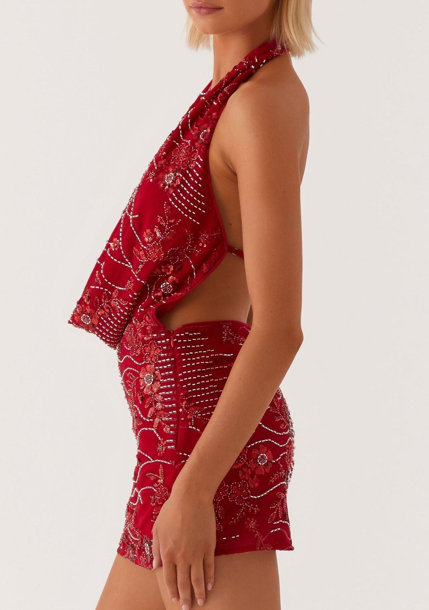 Coogee Dress – Red Swirl main image 0