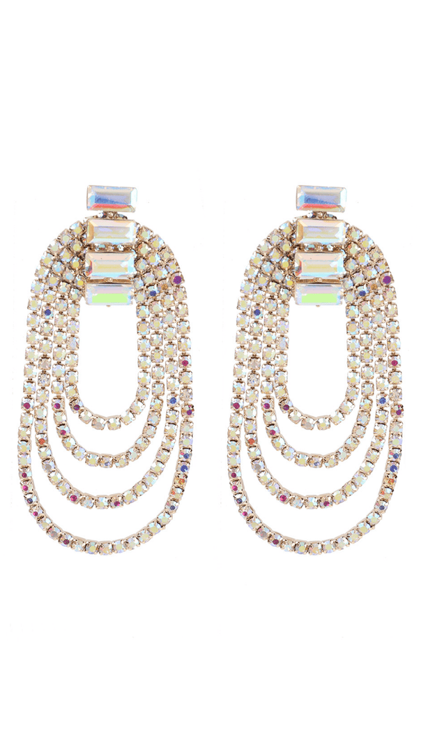 AIIZIE OVAL TASSEL EARRINGS - product image