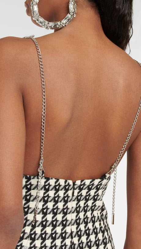 MINI ABITO NERO MULTICOLORE CON FIOCCO DECO 