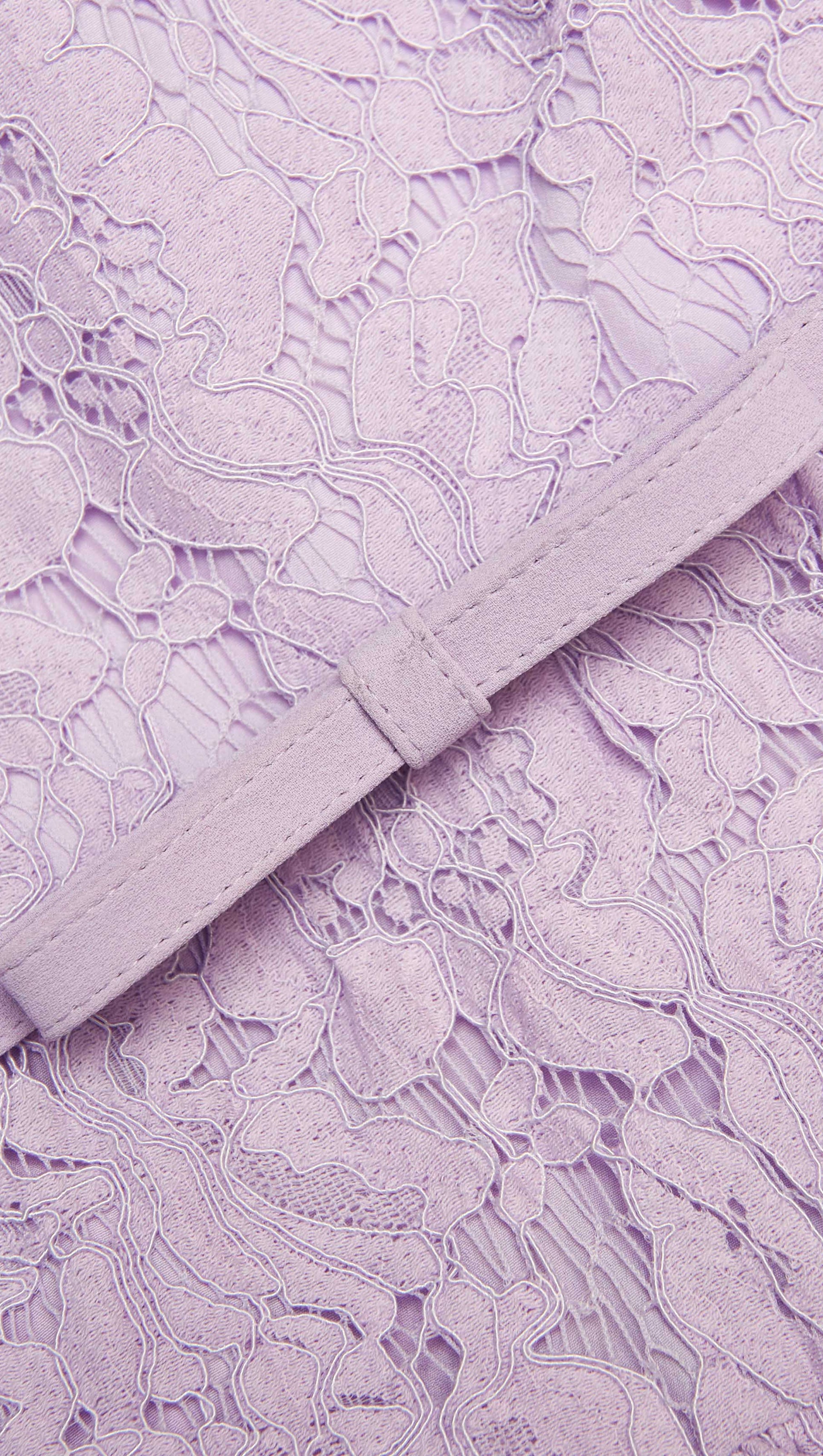 AIIZIE zora Lace Sleeveless Mini Dress in Lilac - product image