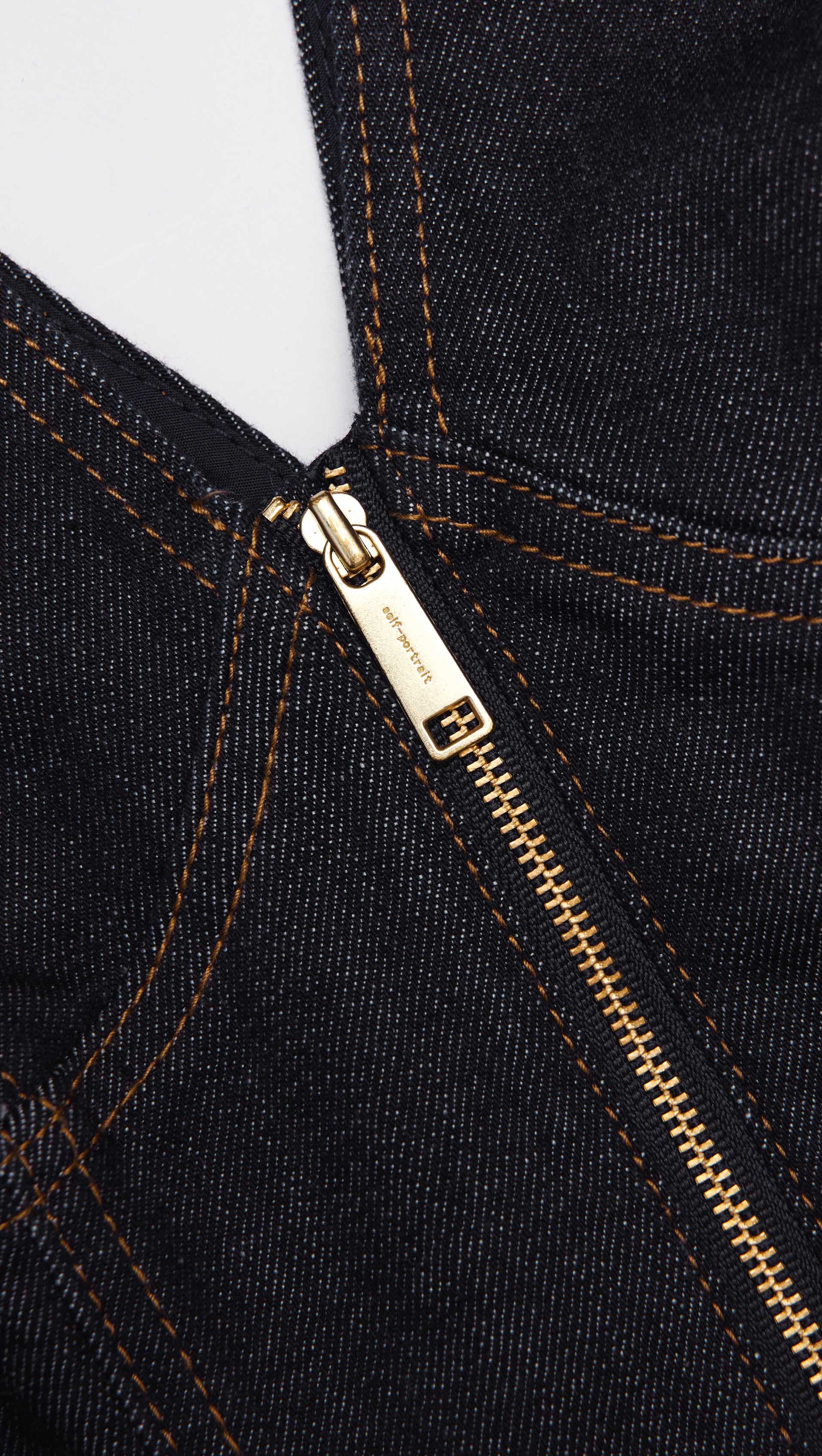 ELIZABETH INDIGO DENIM MINI DRESS