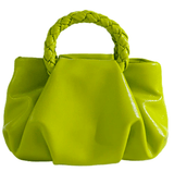 PLEATED WOVEN HANDBAG