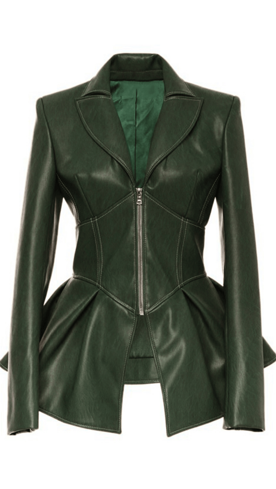 PU-Jacke Ledermantel