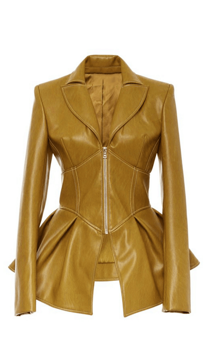 PU jacket leather coat