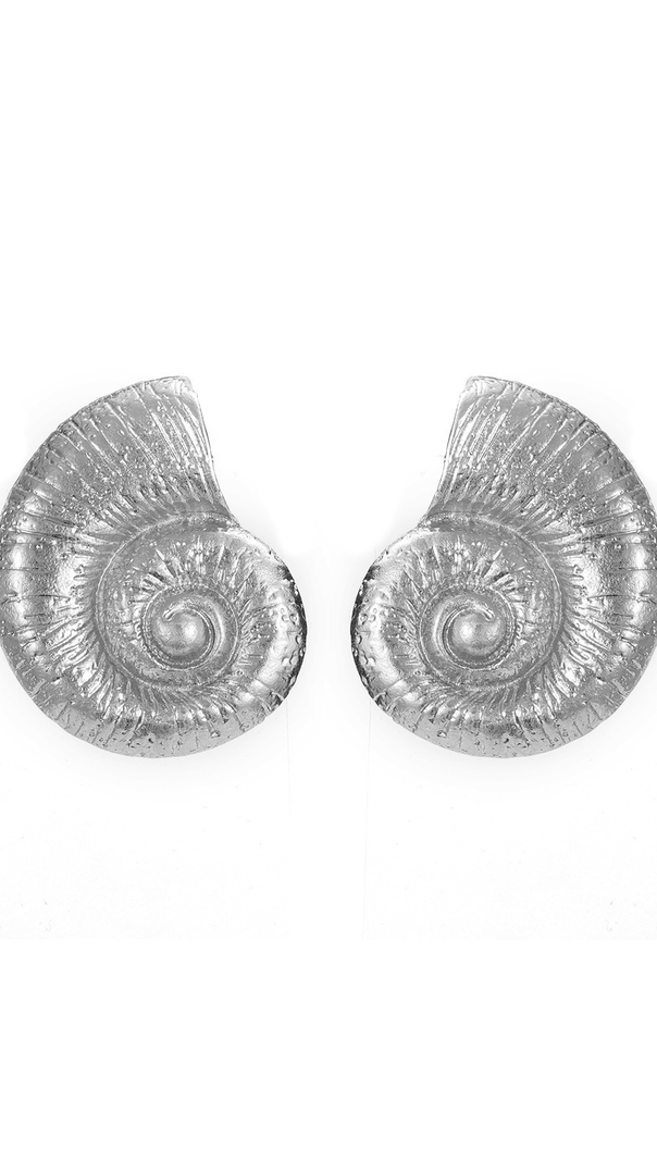 AIIZIE PAMELA METALLIC CONCH EARRINGS - product image