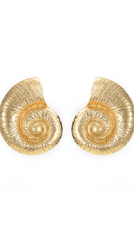PAMELA METALLIC CONCH EARRINGS
