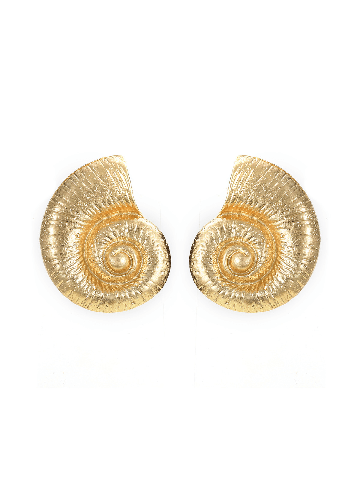 PAMELA METALLIC CONCH EARRINGS