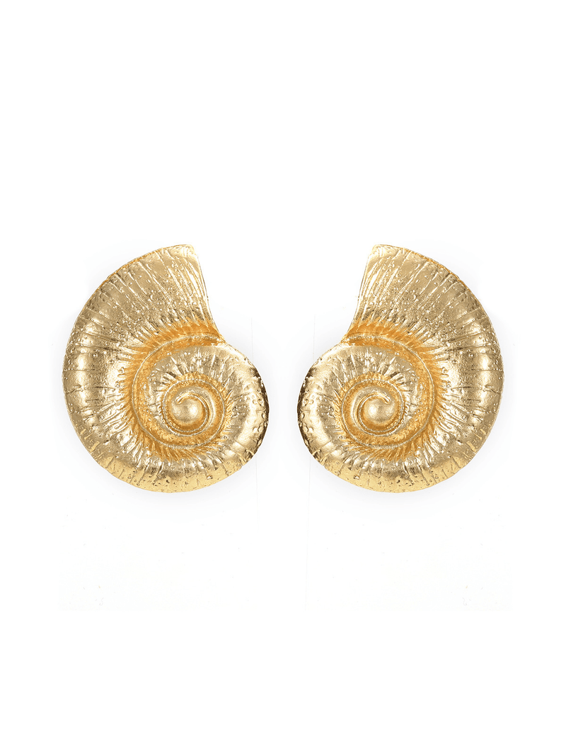 Pamela Metallic Conch Earrings