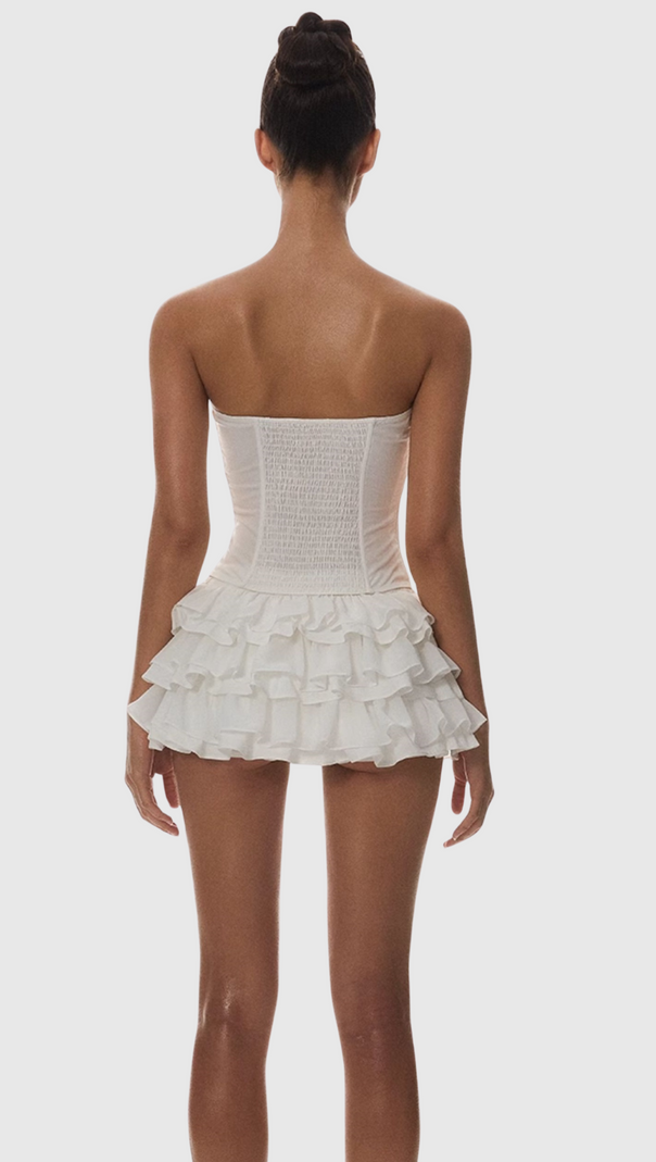 AIIZIE PANUE RUCHED STRAPLESS CORSET - product image