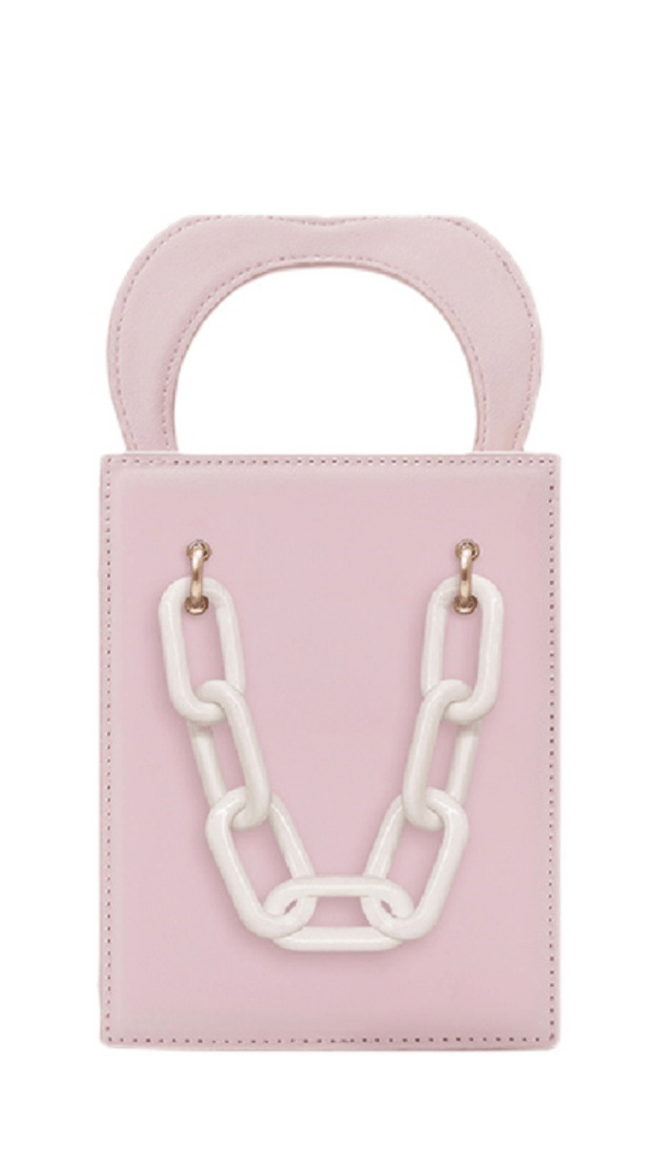 PEACH HEART HANDBAG.