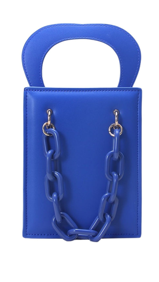 Pfirsichherz-Handtasche.