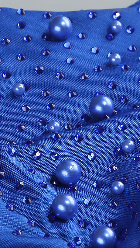 PEARL CUT OUT LONG SLEEVE MINI DRESS