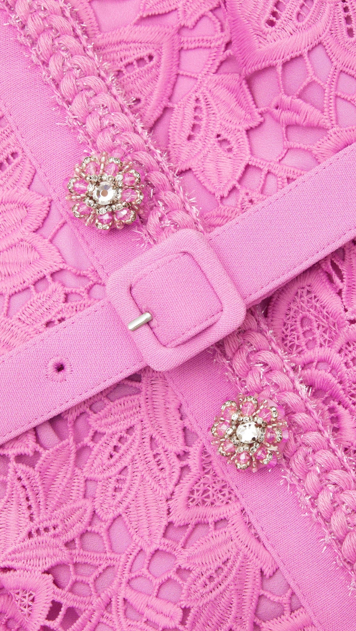 ABITO MIDI SU MISURA IN PIZZO ROSA 