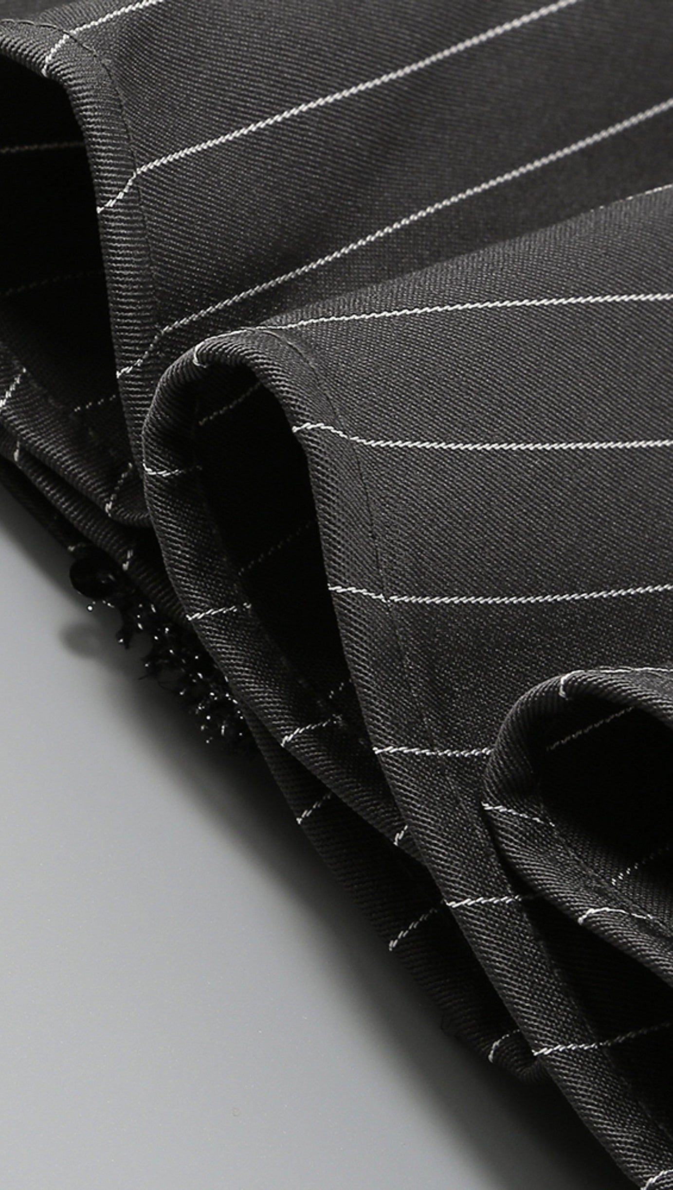 PUFF LANGARM KRISTALLKORSETT A-LINIENKLEID IN SCHWARZ