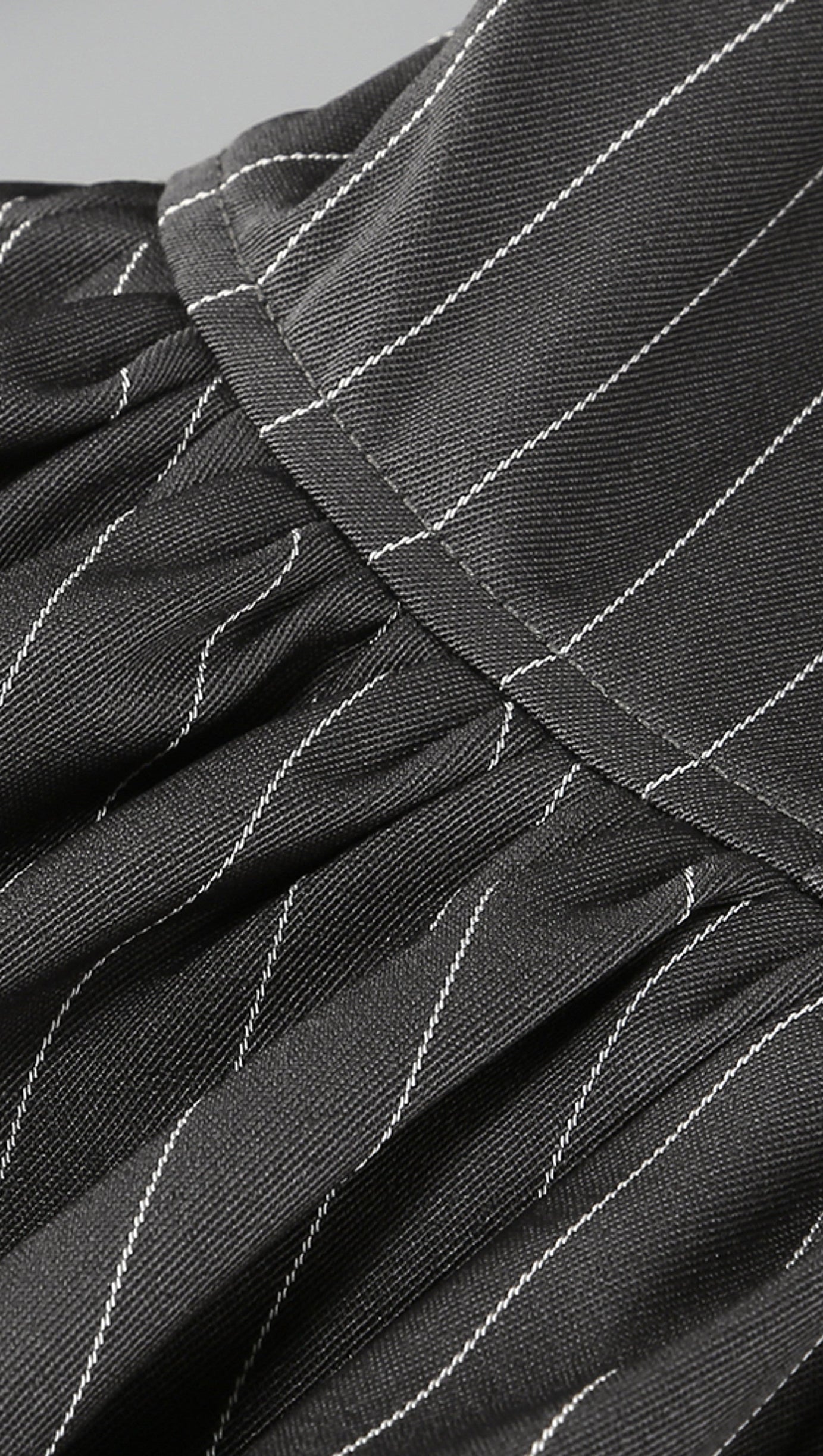 PUFF LANGARM KRISTALLKORSETT A-LINIENKLEID IN SCHWARZ