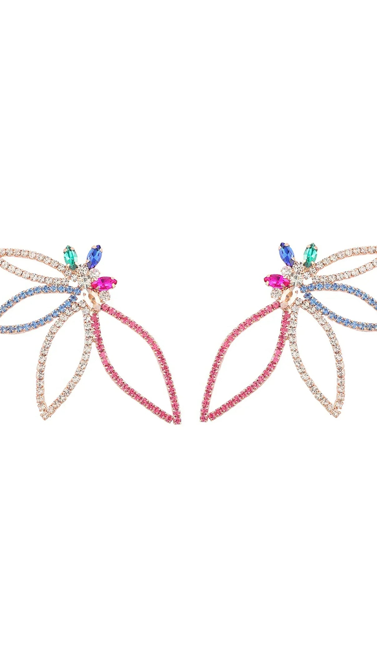 AIIZIE CALA FLORAL DIAMOND EARRINGS - product image