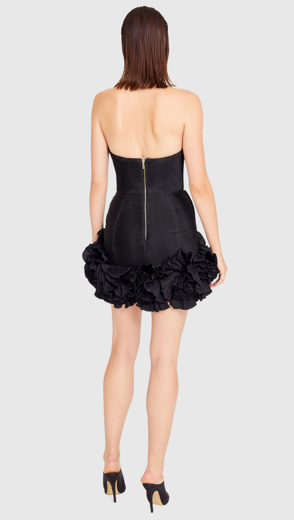 AIIZIE TATYA FLOWER STRAPLESS MINI BANDAGE DRESS - product image