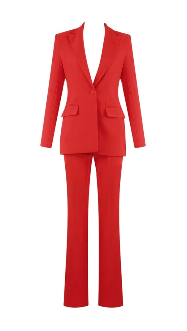 AIIZIE RED BLAZER SUIT - product image
