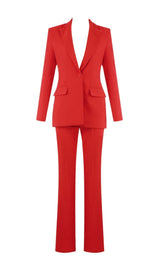 RED BLAZER SUIT