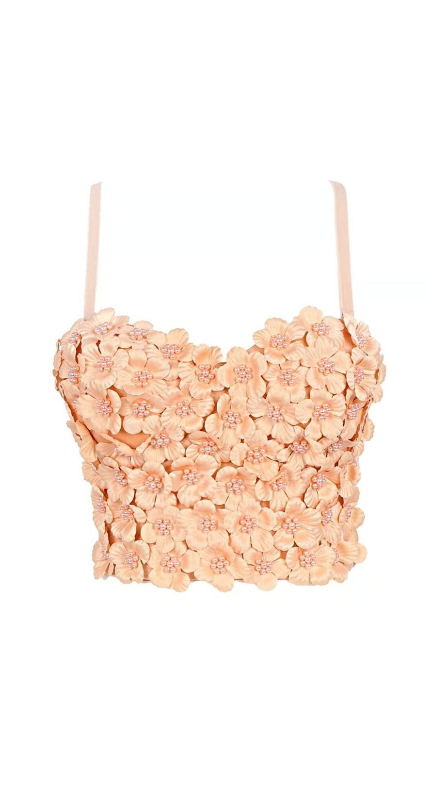 RED FLOWER CORSET TOP