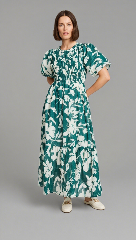 IVY + JACK MILANO TIERED MAXI DRESS