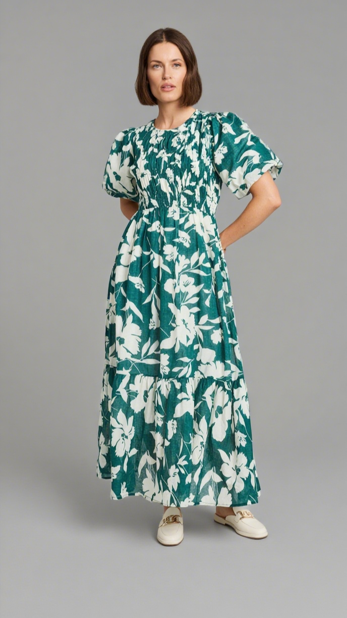 IVY + JACK MILANO TIERED MAXI DRESS