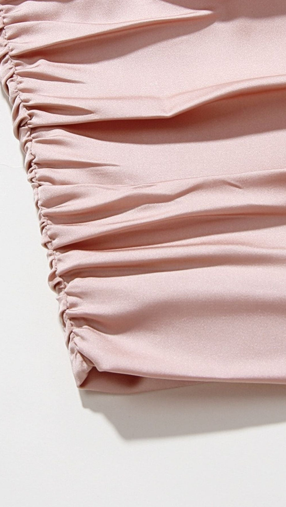 Gerafftes Minikleid in Pink 