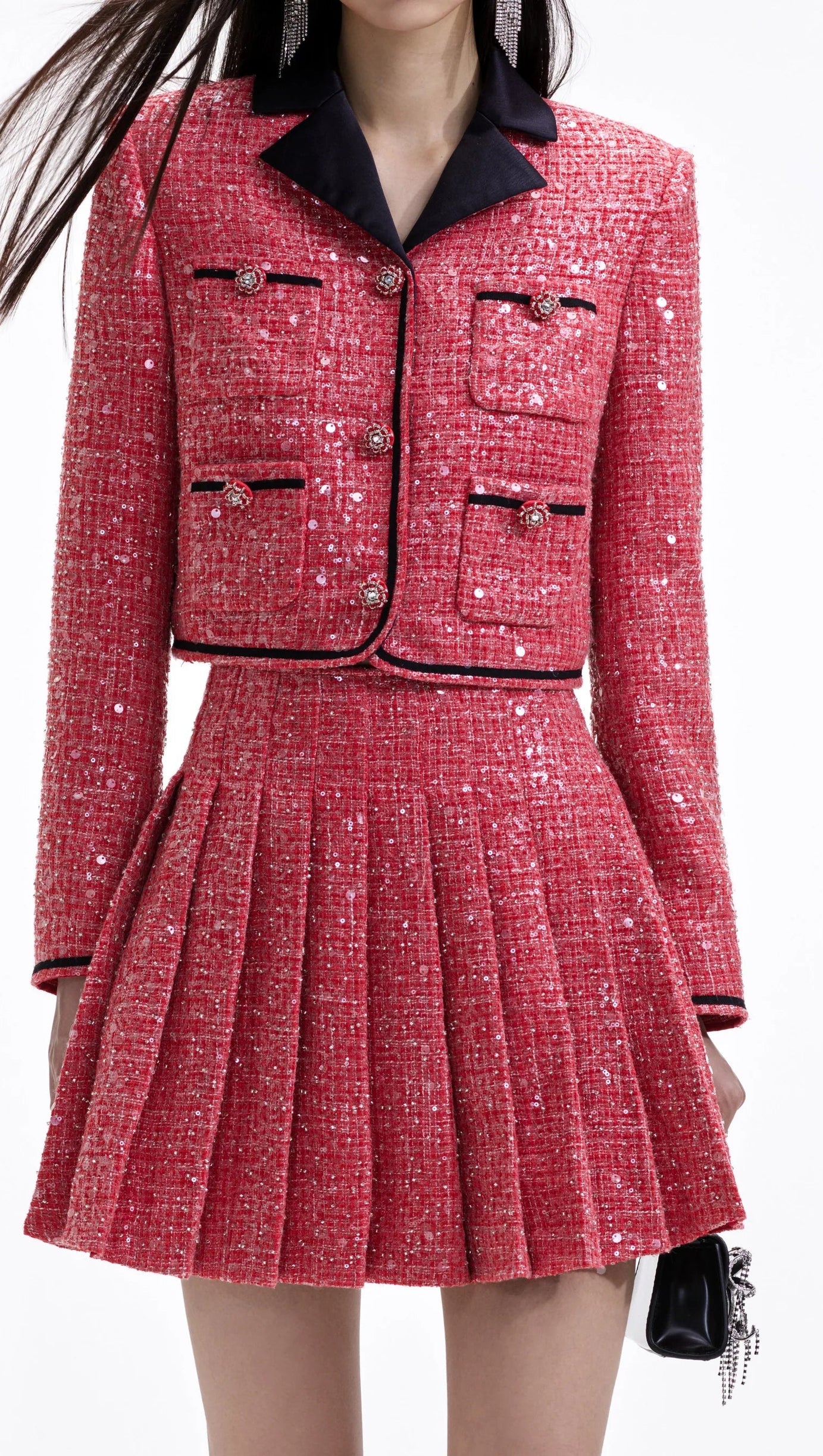 MINIGONNA BOUCLE ROSSA 