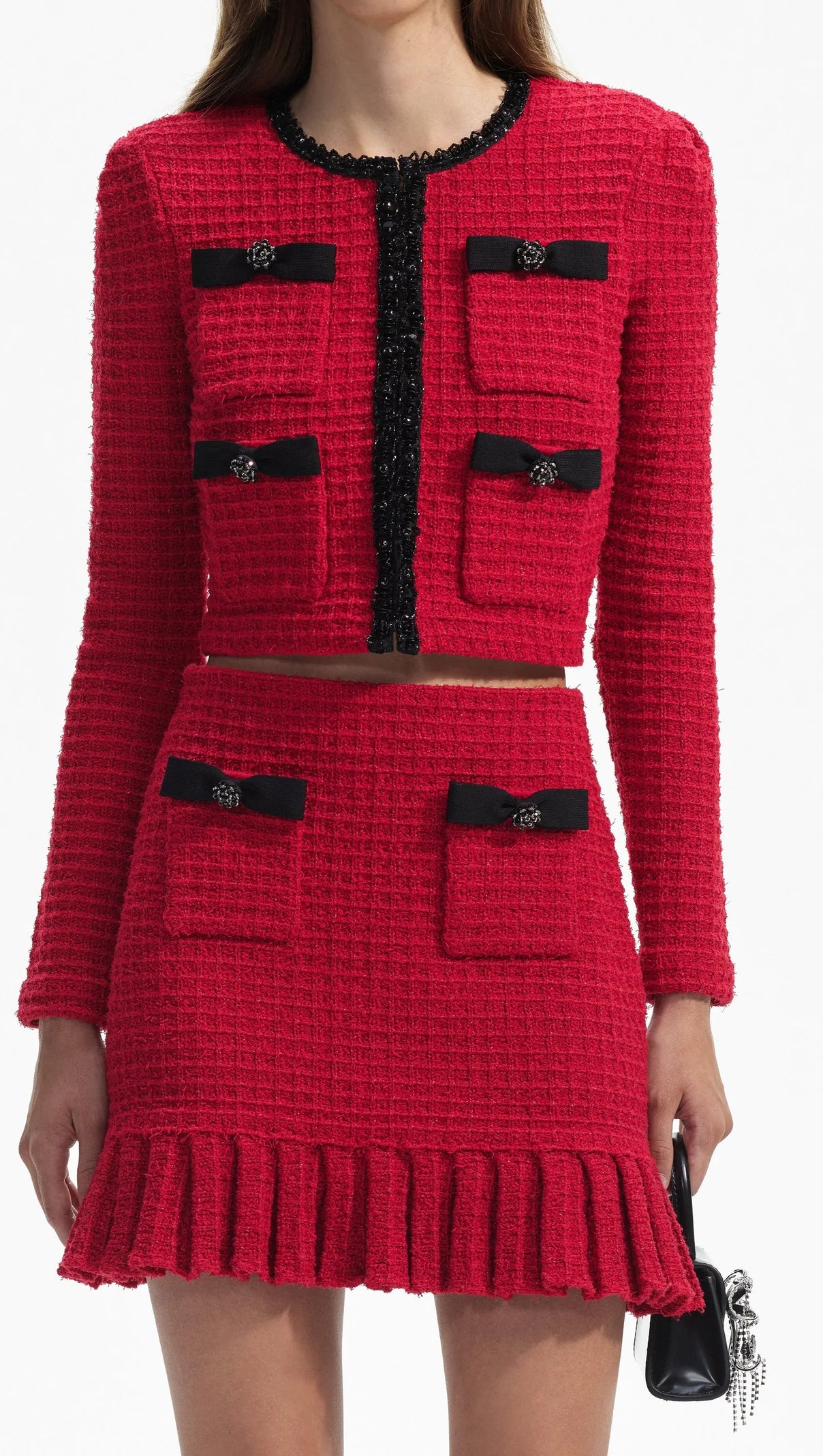 AIIZIE RED KNIT CARDIGAN - product image
