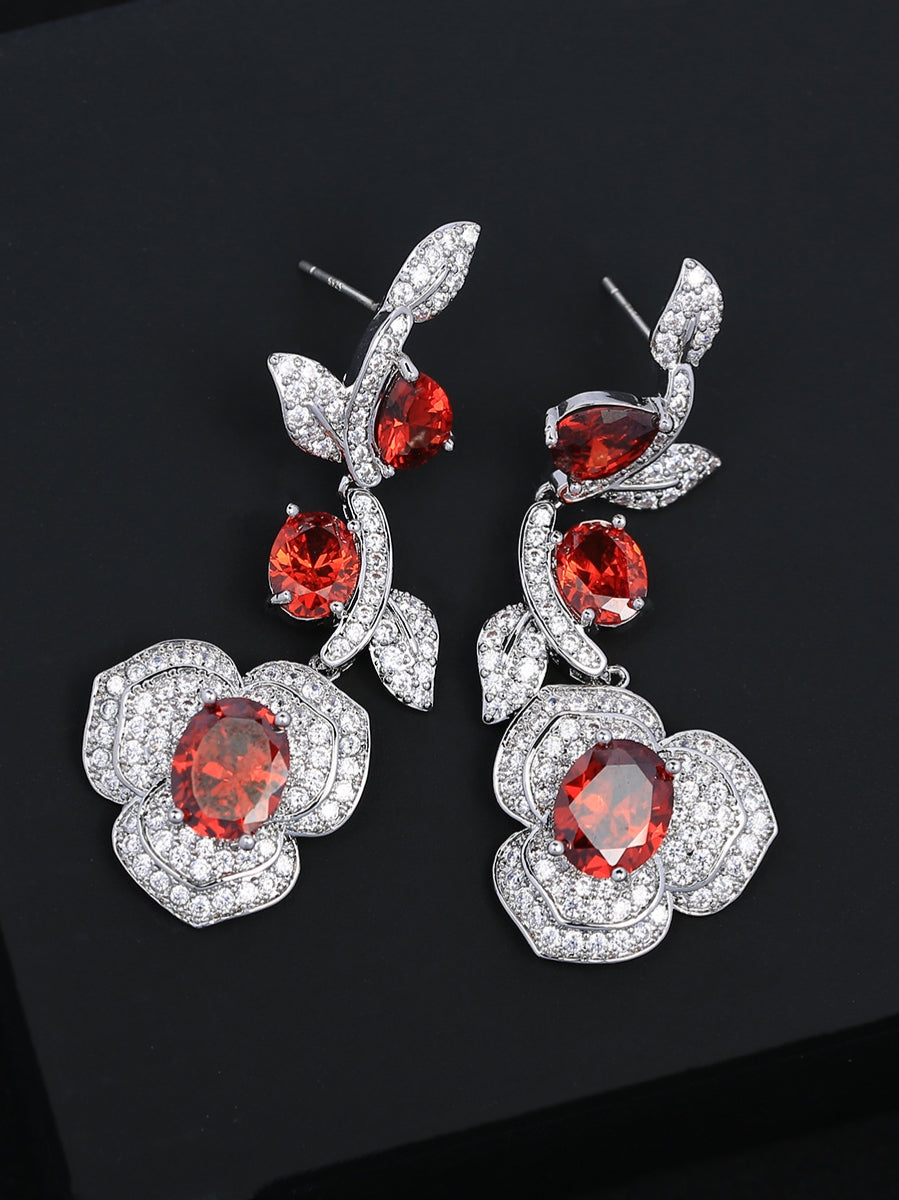 AIIZIE AZORITE ROSE GEM EARRINGS - product image
