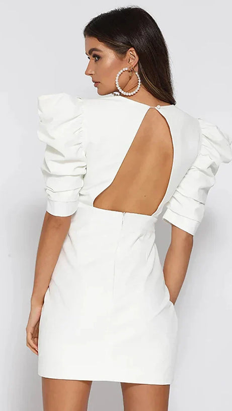 MARLEY PUFF SLEEVES MINI DRESS