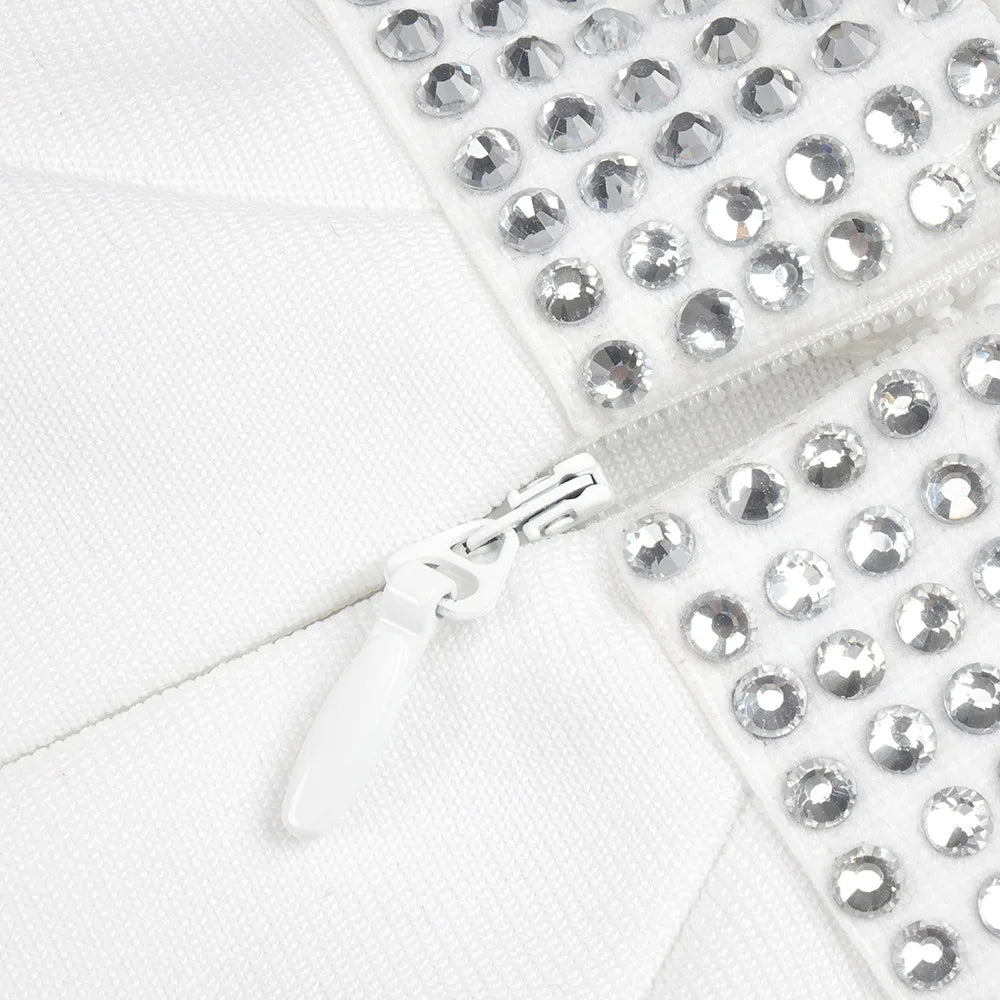 AIIZIE BACKLESS CUT OUT RHINESTONE DRESS - ULIAN - product image
