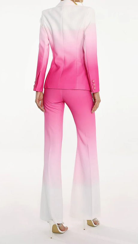 GRADIENT BLAZER TROUSERS MATCHING SET
