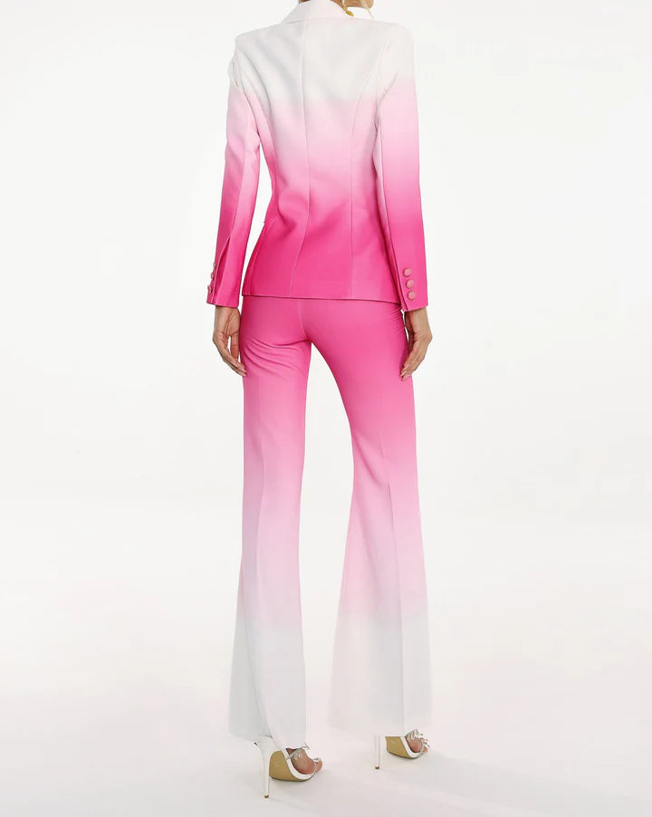 gradient blazer trousers matching set