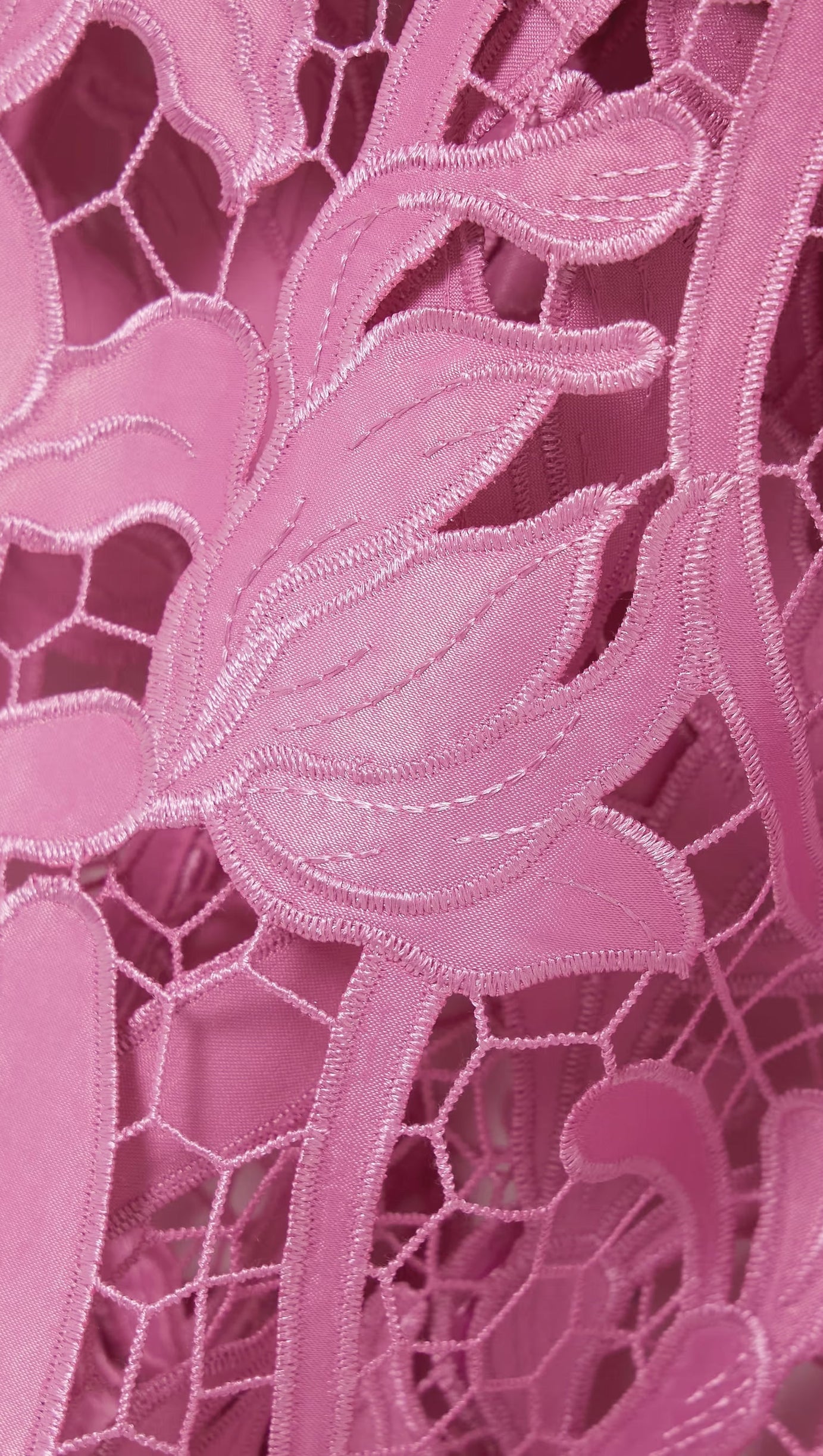 ABITO MIDI IN PIZZO ROSA 