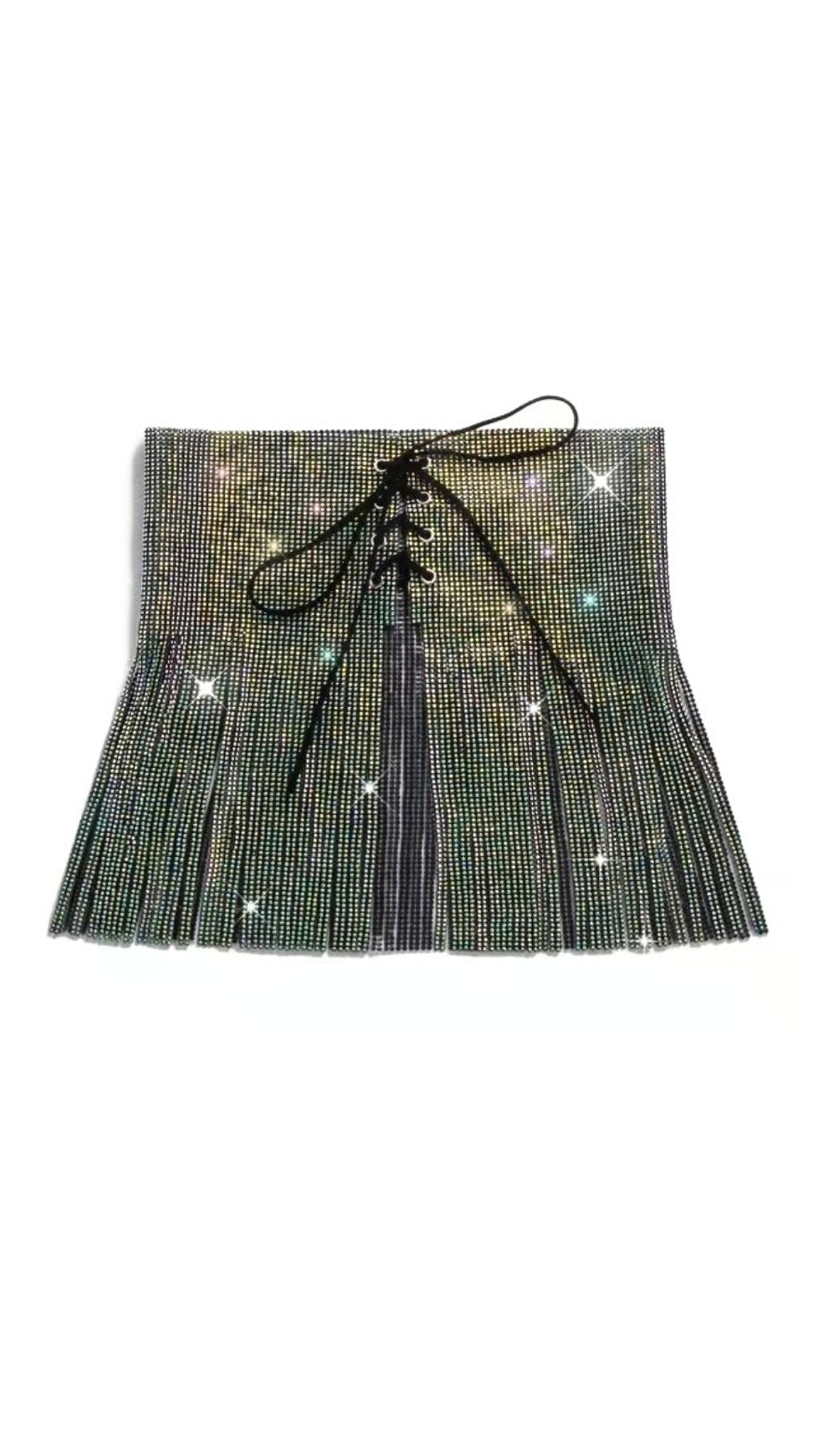 SEQUIN CRYSTAL MINI SKIRT
