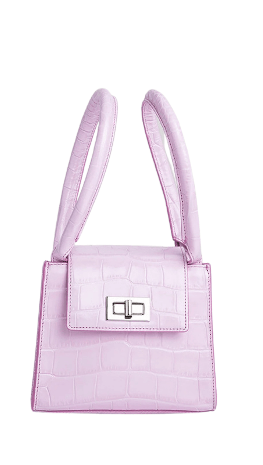 GLÄNZENDER BEUTEL MIT KROKODILMUSTER