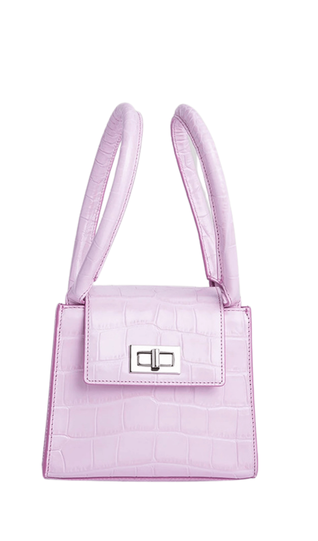 GLÄNZENDER BEUTEL MIT KROKODILMUSTER