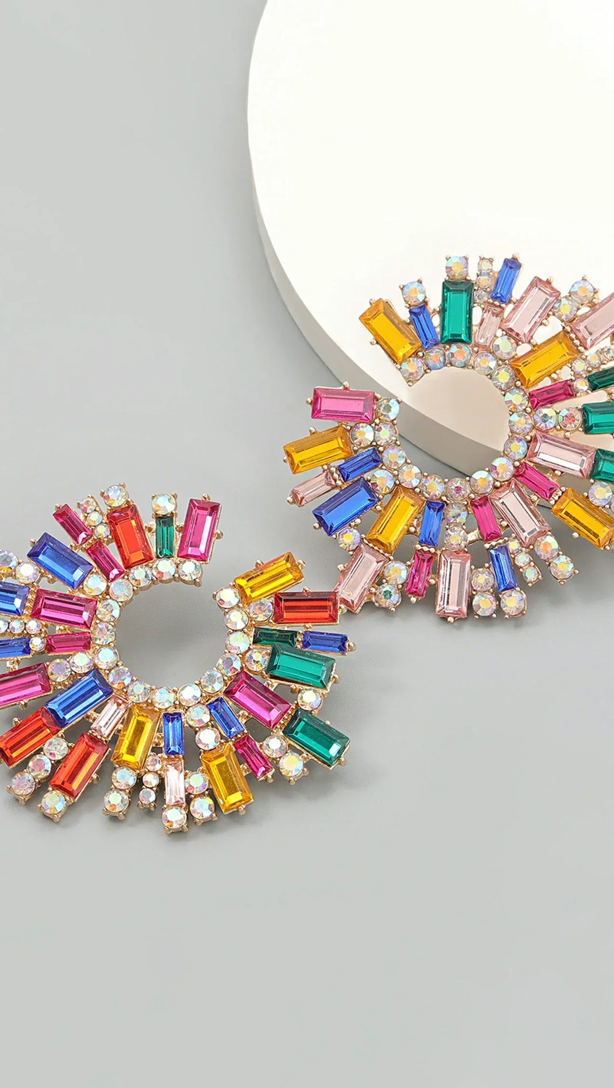 AIIZIE DAVIAN SUNFLOWER DIAMOND EARRINGS - product image