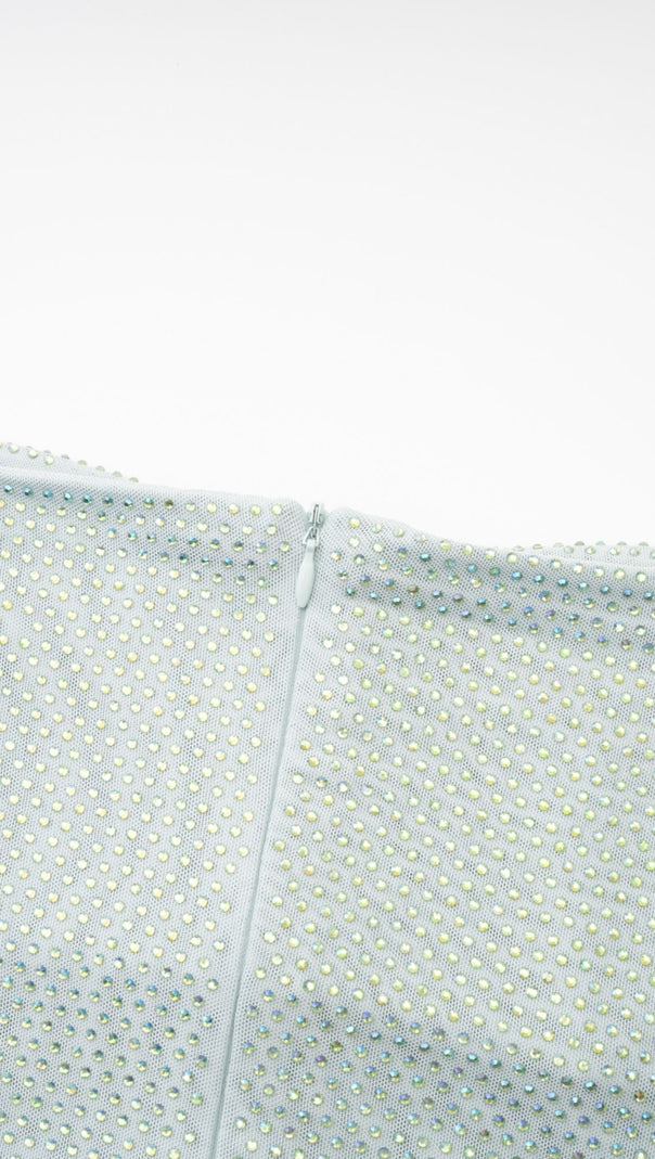 AIIZIE MINT RHINESTONE STRAPLESS MAXI DRESS - product image
