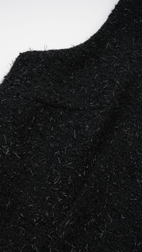 AIIZIE BOW-DETAIL CUT-OUT MINI DRESS IN BLACK - product image