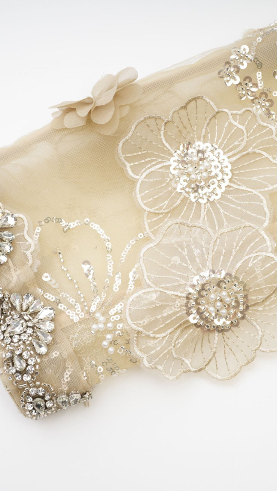 LIANE SEMI-SHEER FLOWER BEADED ORGANZA LIGHT LUXURY JACKET