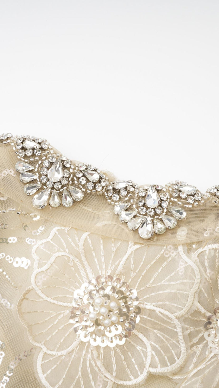 LIANE SEMI-SHEER FLOWER BEADED ORGANZA LIGHT LUXURY JACKET