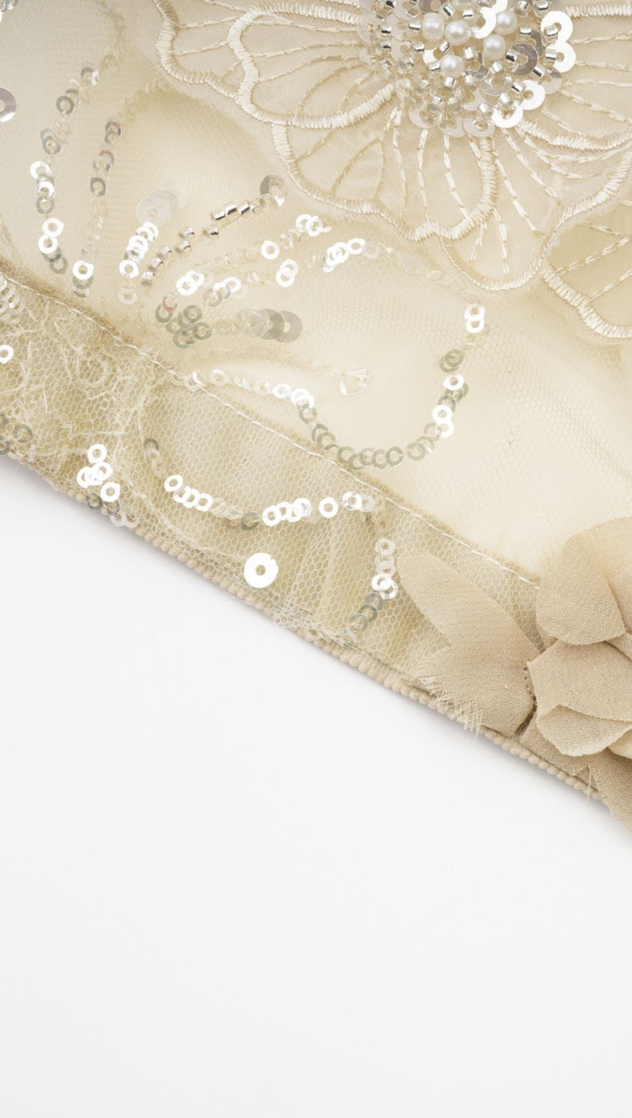 LIANE SEMI-SHEER FLOWER BEADED ORGANZA LIGHT LUXURY JACKET