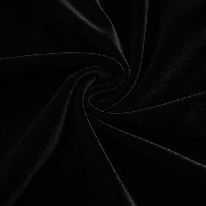 VELVET FAUX PEARL SLEEVELESS MIDI DRESS