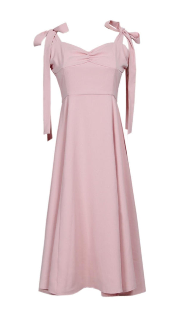 Split Maxi Dress in Brown