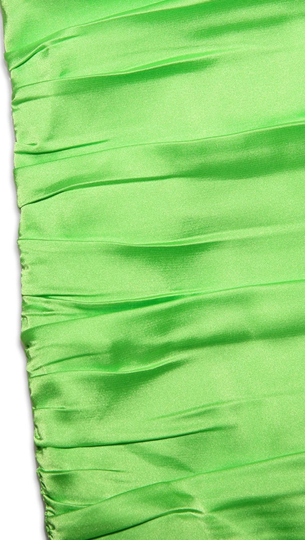AIIZIE STRAPLESS MINII DRESS IN GREEN - product image