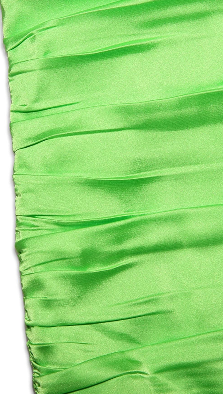 TRÄGERLOSES MINIKLEID IN GRÜN 