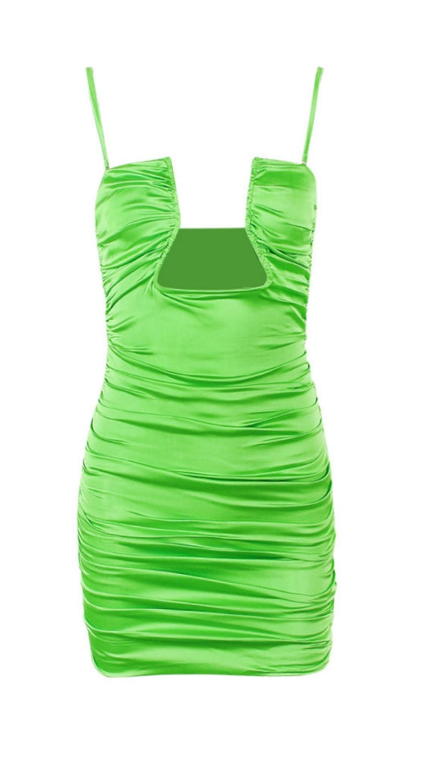 AIIZIE STRAPLESS MINII DRESS IN GREEN - product image