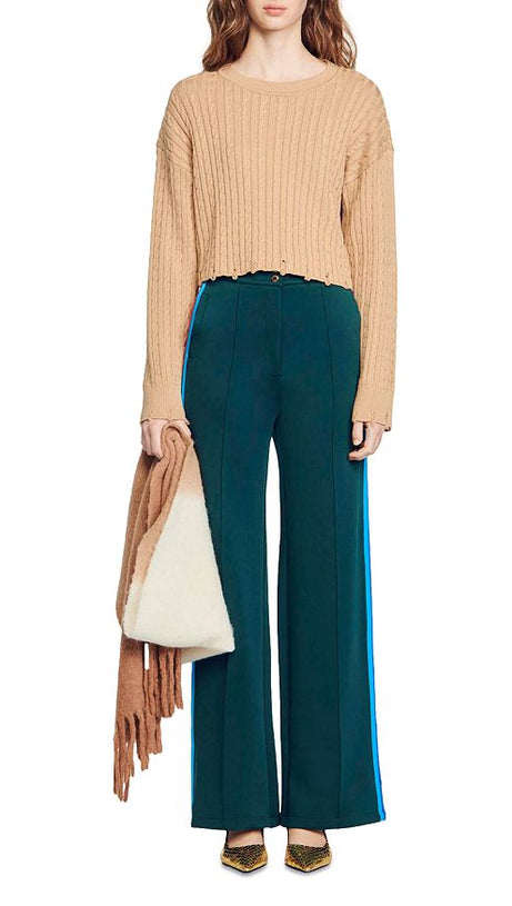 STRICKPULLOVER MIT RUNDHALS 